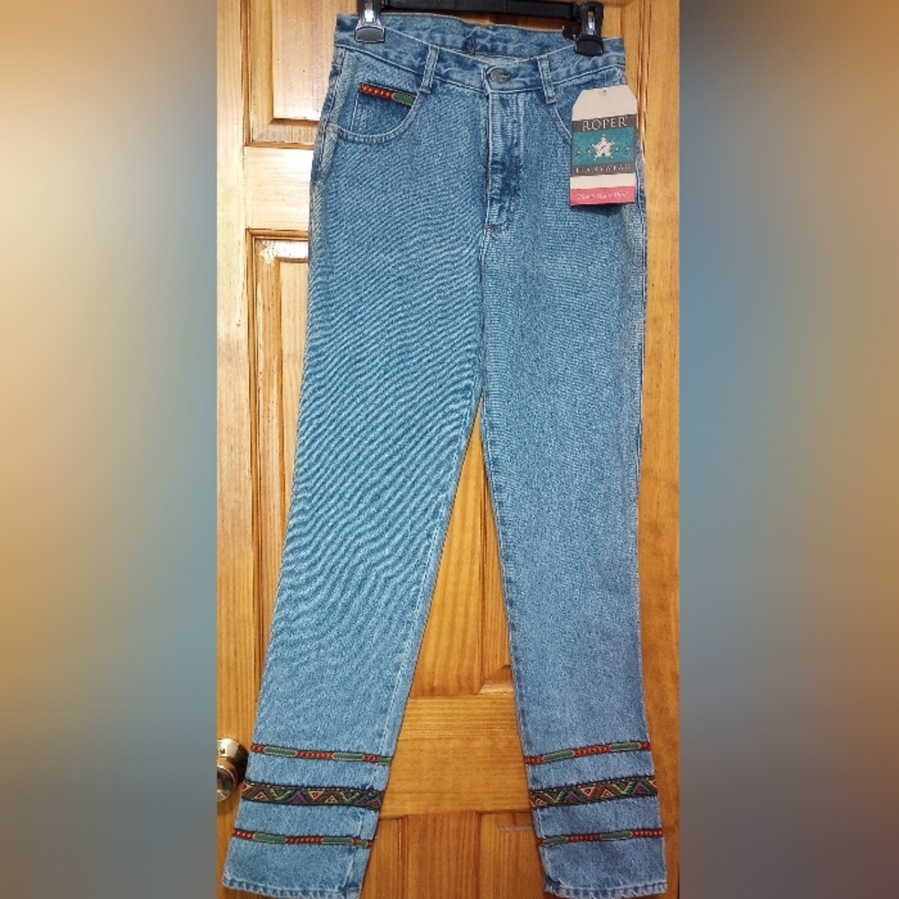 New W/Tags Vintage Roper Western Women's Highrise Jeans, Size 5
